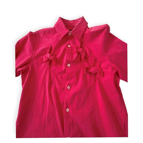 COMME des GARCONS‎ Cut Off Knot Design Long Sleeve Shirt, Size S - Picture 7 of 14